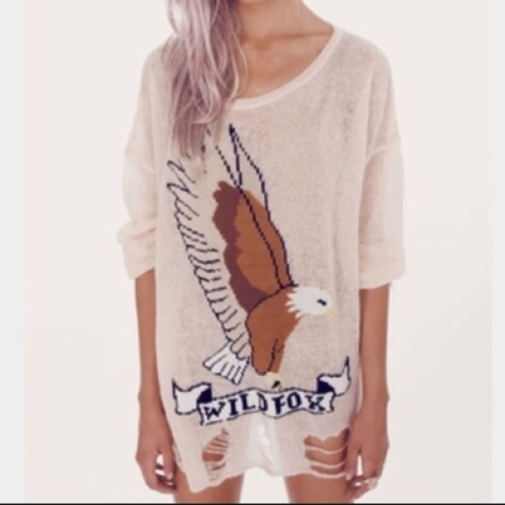 wildfox eagle lennon sweater